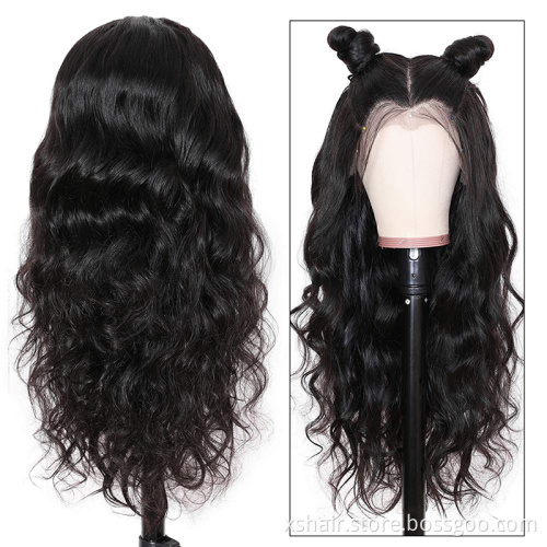 Free Shipping Grey Green Gray Glueless Human Hair Wig Lace Frontal Loose Wave Human Hair Wig